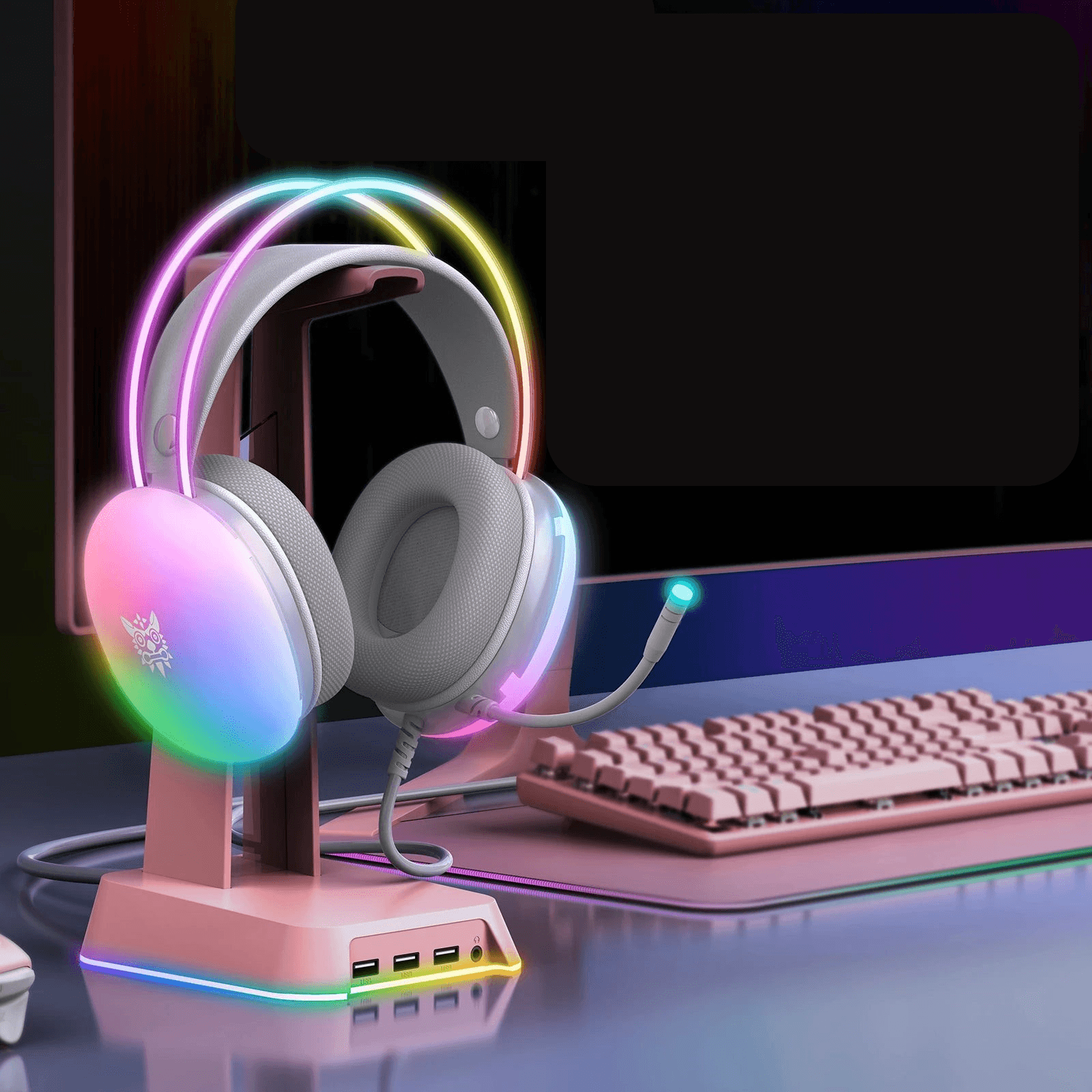 Headset Gamer ONIKUMA X25 RGB Orelhas Inclusas