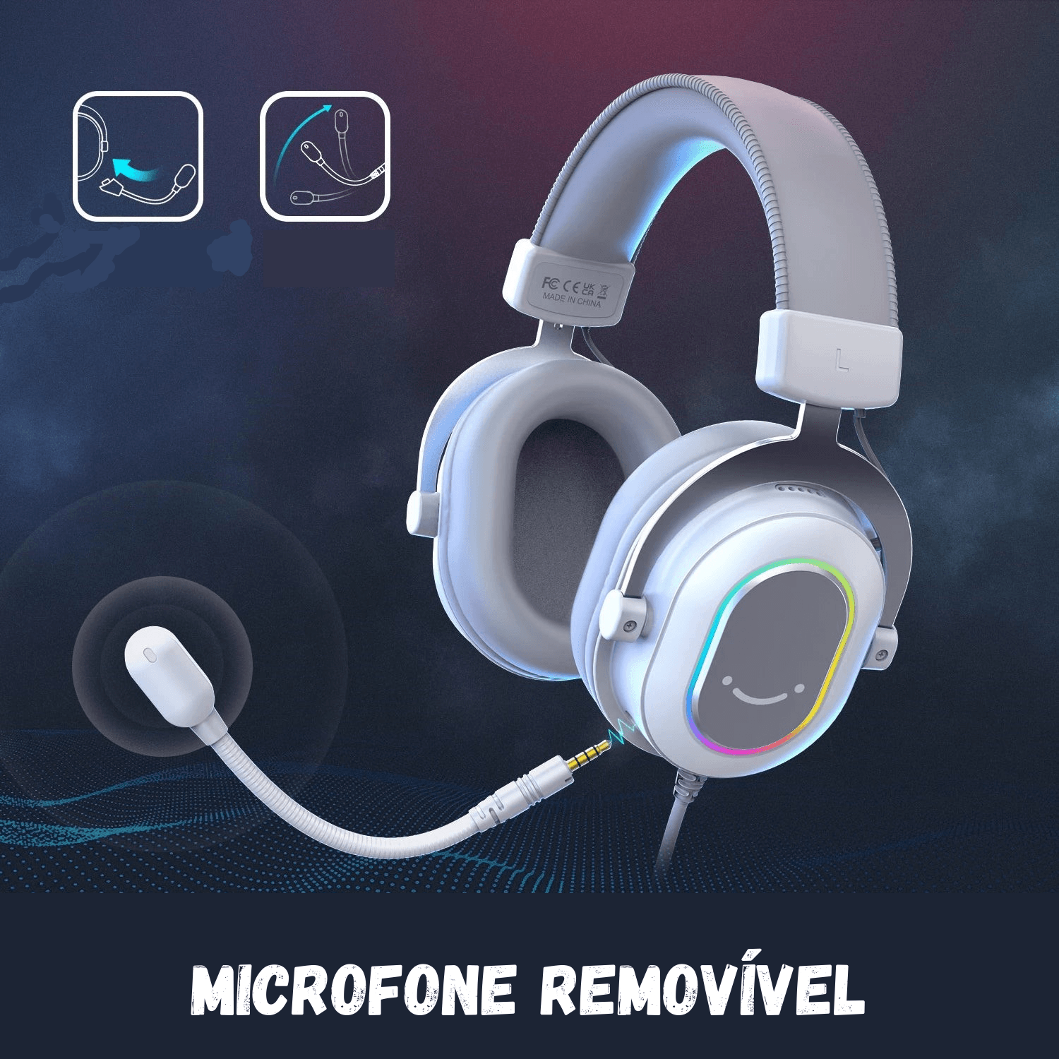 Headset FIFINE H6W RGB  7.1 Surround Sound