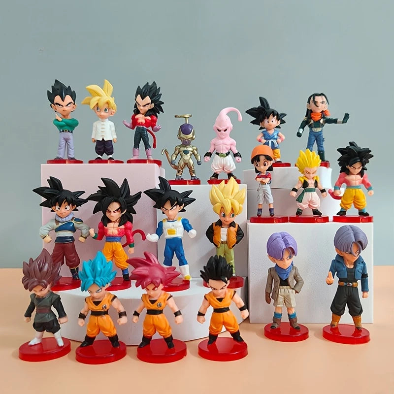 Mini Action figures Dragonball Z Com 20 Peças